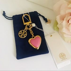 Tory Burch Logo Hearth Key Ring